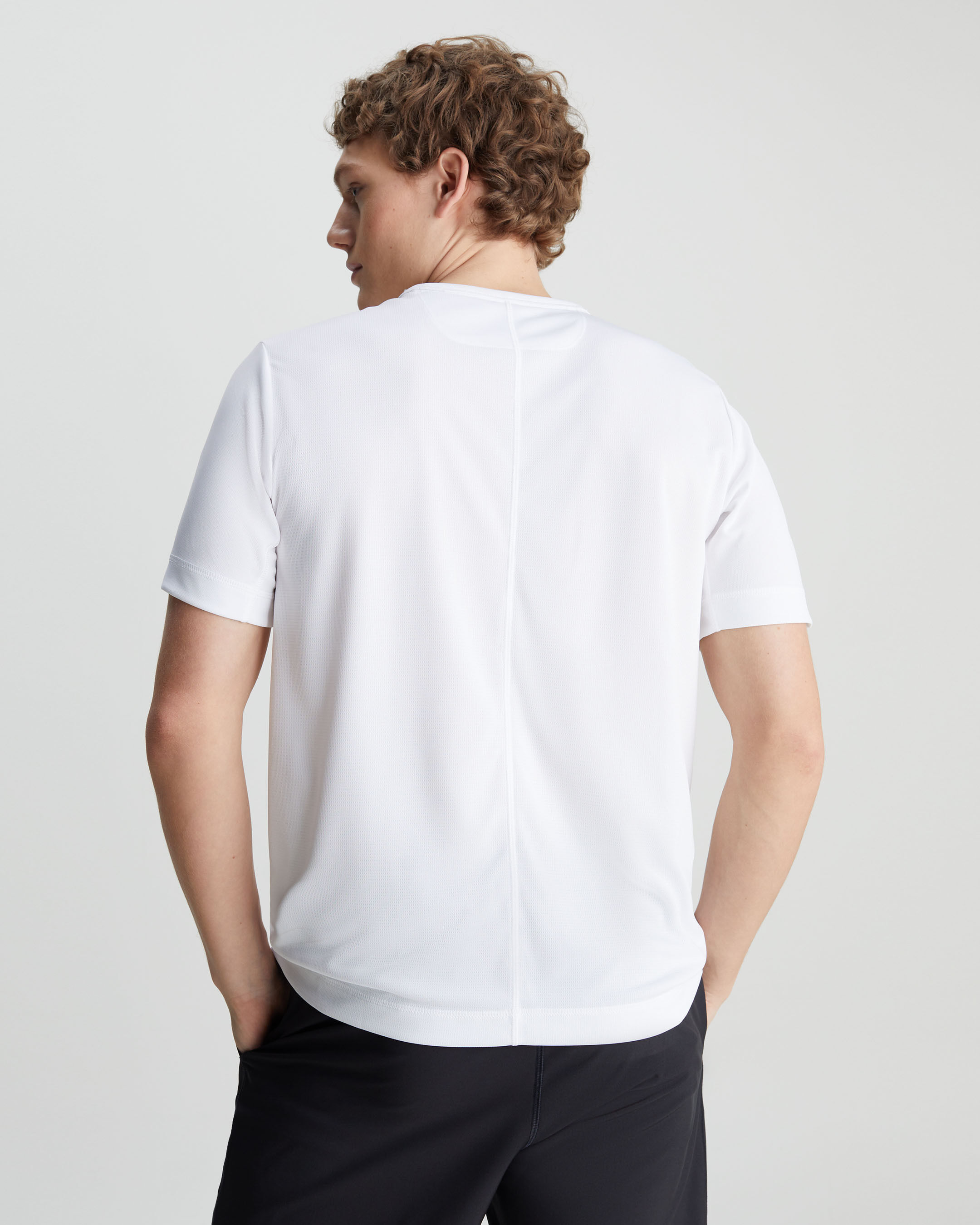 White gym t shirt on sale