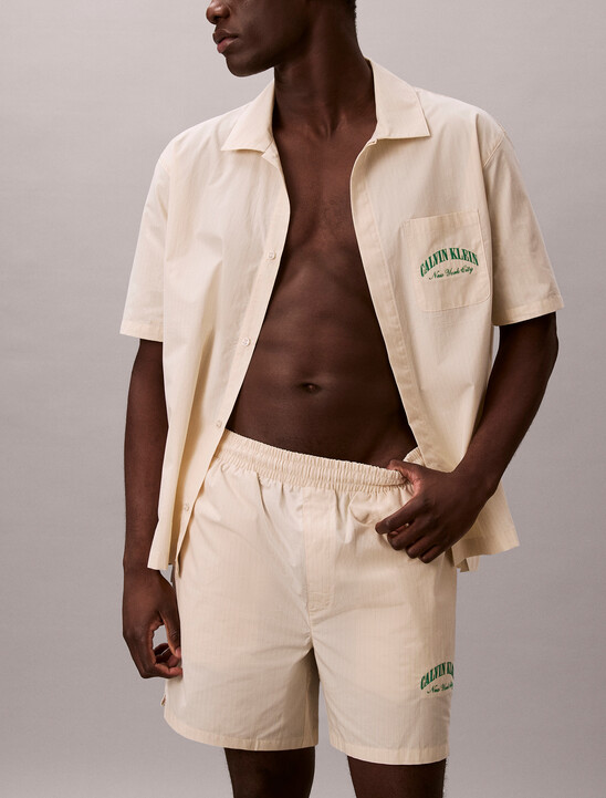 Cotton Crest Logo Pyjama Shorts