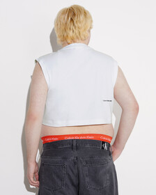 Pride Unisex Printed Tank Top, BRIGHT WHITE, hi-res