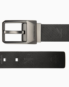 Classic Faceted Pin Reversible Belt 35mm, BLACK AOP/ BLAC, hi-res
