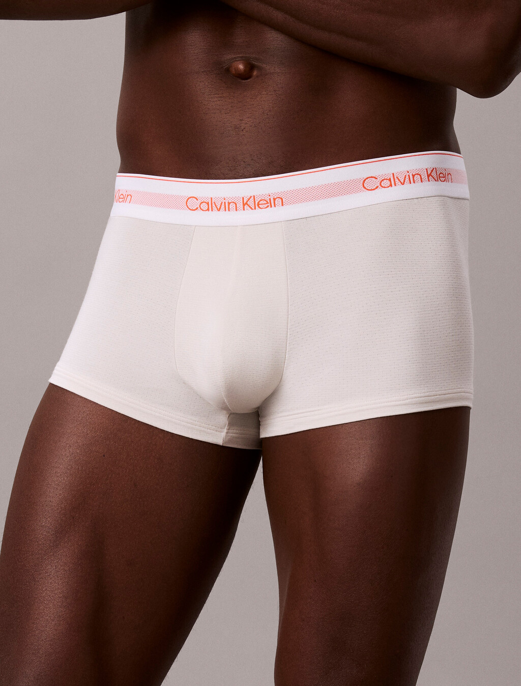 3 Pack Icon Cotton Air Low Rise Trunks, Black/Chalk w/ Orange Glow Logo/Zoni Beach, hi-res