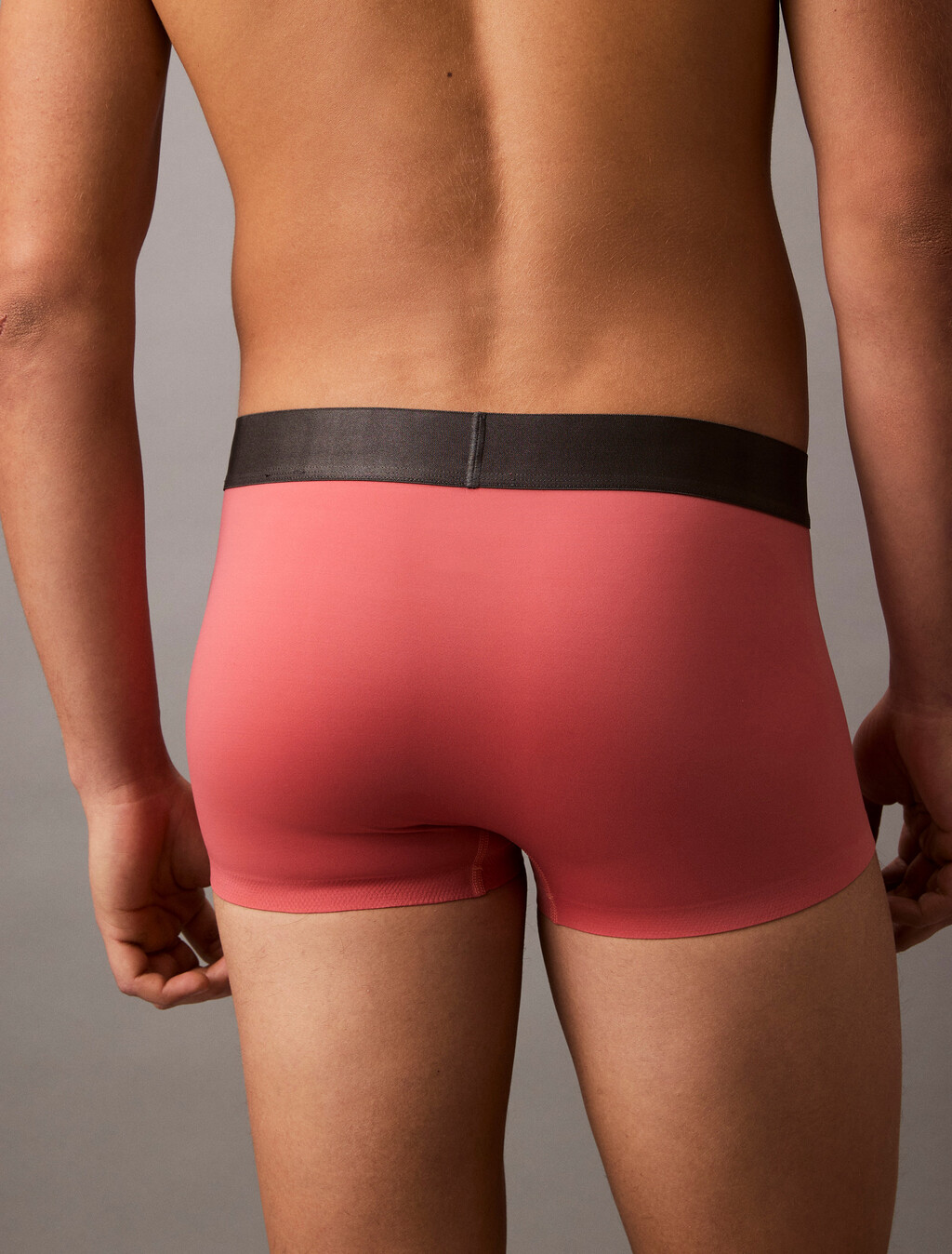 Brushed Microfiber Stretch Low Rise Trunk, Antique Pink, hi-res
