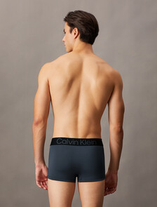 Bold Logo Low Rise Trunks 3 Pack, BLACK/  TURBULENCE/  WOLF GREY, hi-res