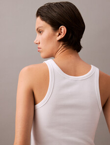 Contour Rib Tank, Brilliant White, hi-res