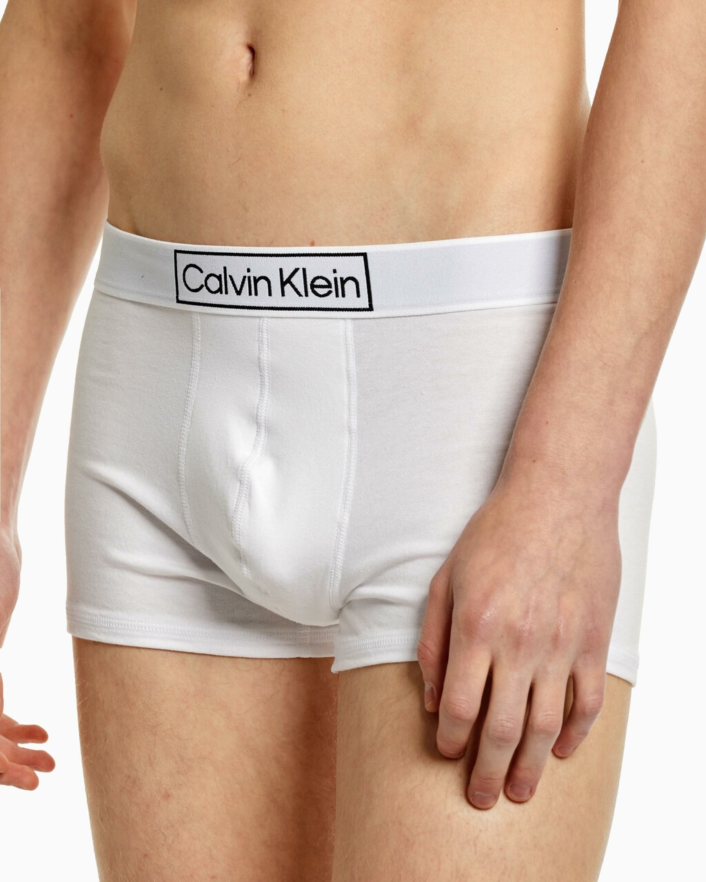 Reimagined Heritage Cotton Stretch Trunks, Classic White, hi-res