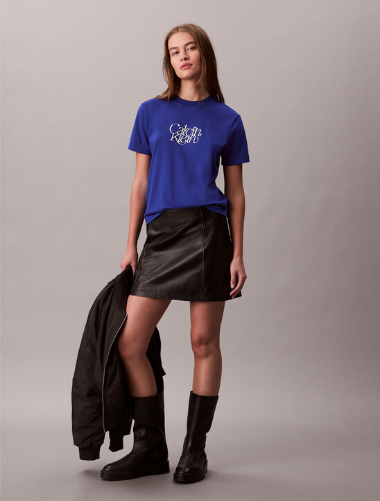 Script Logo Graphic Slim T-Shirt