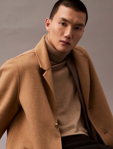 Wool Blend Overcoat, Tigers Eye, hi-res