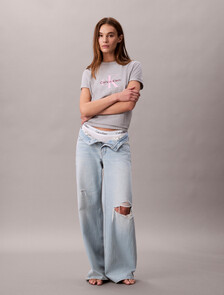 Monogram T-shirt, Heroic Grey Heather, hi-res