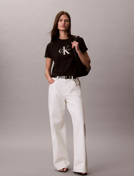 Washed Cotton Monogram T-shirt