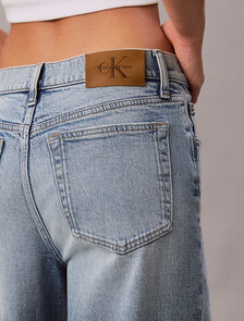 Allover Monogram Low Rise Baggy Jeans, CK ATLANTIC, hi-res