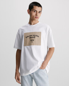 Relaxed Logo Patch T-Shirt, Bright White, hi-res