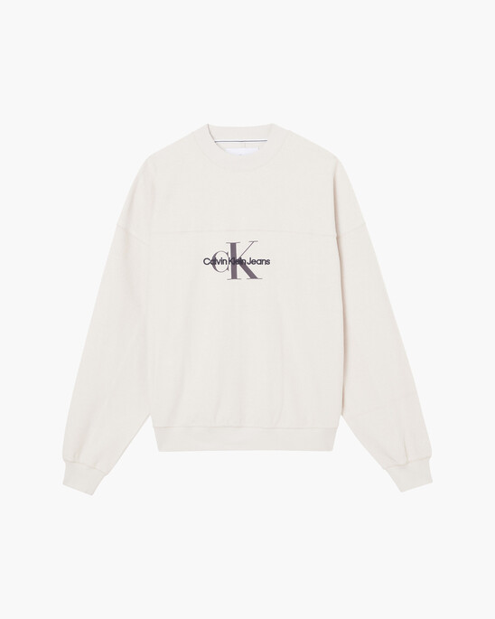 MONOLOGO TEXTURED SWEATSHIRT