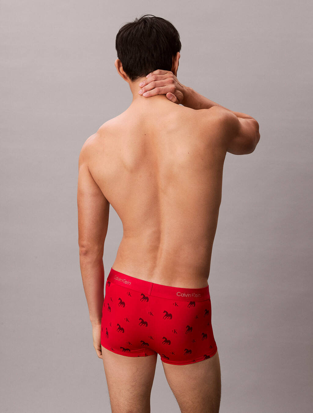 Lunar New Year Low Rise Trunk, Untamed Horses_Rouge, hi-res