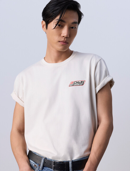 Jung Kook for Calvin Klein Logo Badge Relaxed T-Shirt