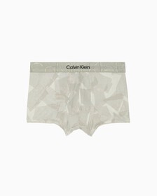 EMBOSSED ICON LOW RISE TRUNKS, Deco Squares Print_Rich Clay, hi-res