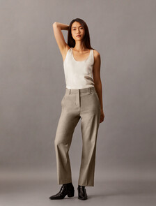 Refined Stretch Trousers, Driftwood Melange, hi-res
