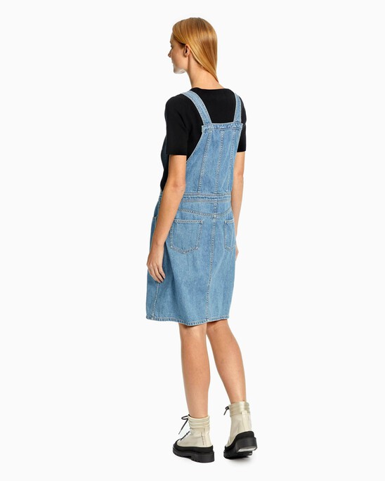 MIDI DUNGAREE DRESS