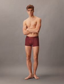 Low Rise Trunks - Micro Stretch Logo, TEENIE DELUSTER EMBLEM_FALL BERRY, hi-res