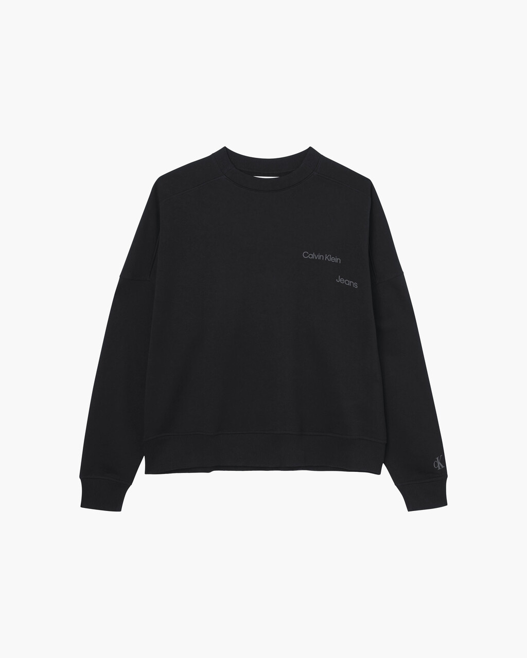 GENDER FLUID DISRUPTED LOGO SWEATSHIRT, Ck Black, hi-res