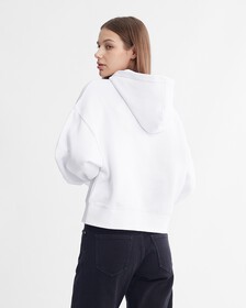 Archive Logo Fleece Hoodie, Brilliant White, hi-res