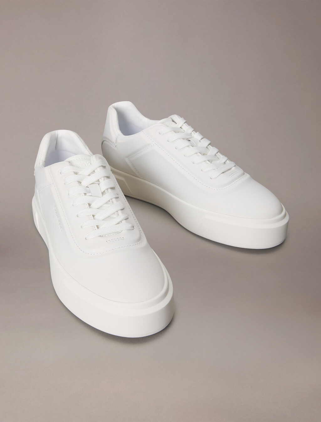 Premier - Leather Signature Trainers, Triple Bright White, hi-res