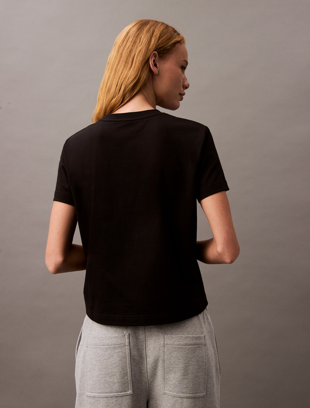 Archive Logo Crewneck Tee, Black, hi-res