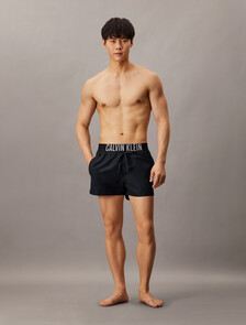 Logo Waistband Swim Shorts - Intense Power, Dark Sapphire, hi-res