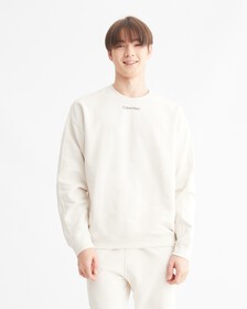 CK ATHLETIC SWEATSHIRT, CHALK, hi-res