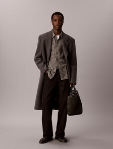 Check Flannel Button-Down Shirt, Charcoal Heather, hi-res