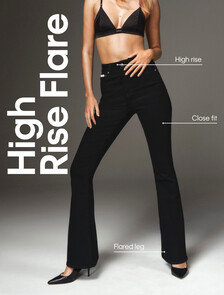 Classic Black High Rise Flare 37.5 Jeans, CK CLASSIC BLACK, hi-res