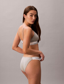 String Bikini Briefs - Icon Cotton Modal, Grey Heather, hi-res