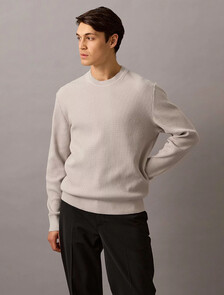Textured Jumper, Silver Cloud, hi-res