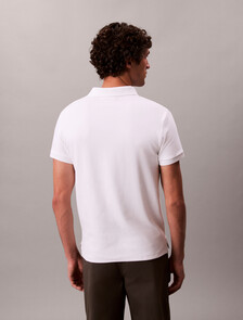 Double Knit Liquid Touch Cotton Slim Polo, Bright White, hi-res