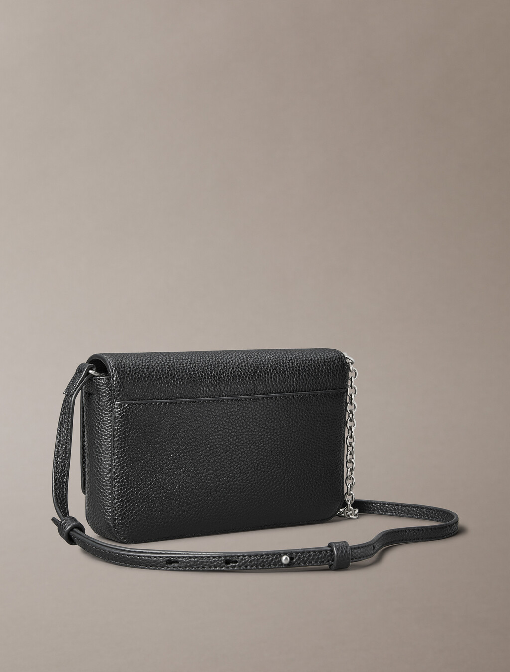 Archive Hardware Flap Crossbody Phone Bag, Black, hi-res
