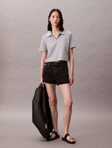 90's Denim Shorts, CK ESSENTIAL BLACK, hi-res