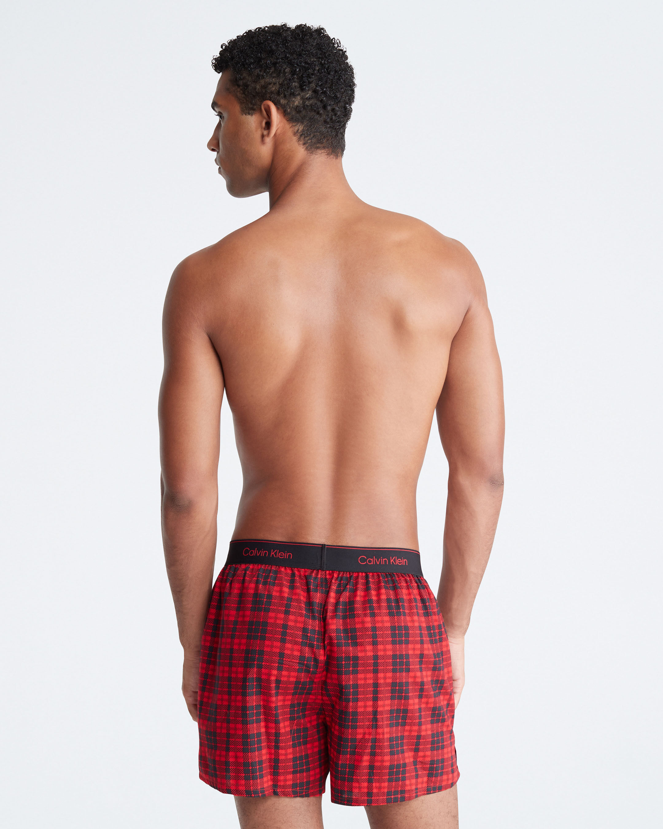 Red boxer clearance shorts