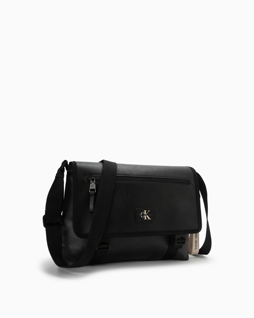 CKJ Tagged Messenger Bag, BLACK, hi-res