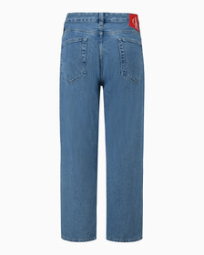 CK ONE ANKLE LENGTH WIDE JEANS, Denim Medium, hi-res