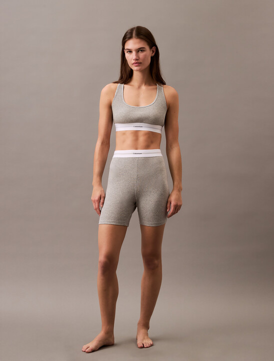 Cotton Stretch Rib Bike Shorts