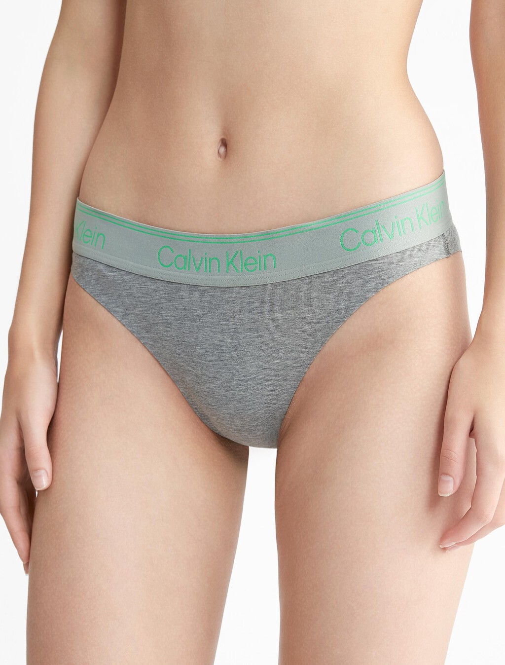Athletic Cotton Tanga, Medium Grey Heather, hi-res
