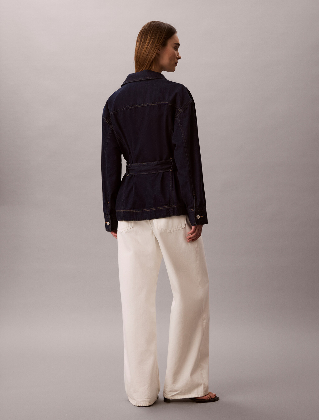 Belted Denim Jacket, RINSE, hi-res
