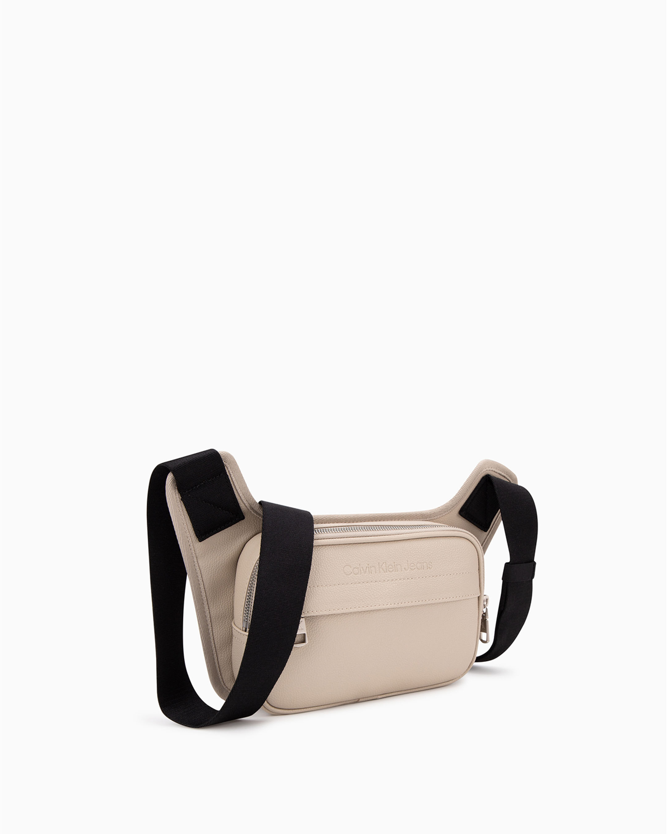 Micro Pebble Apron Camera Bag 22Cm white Calvin Klein Singapore