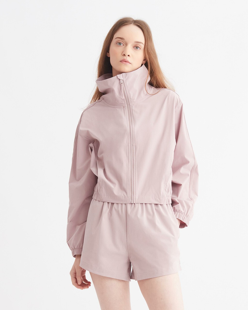 CK EFFECT WINDBREAKER JACKET, GRAY ROSE, hi-res