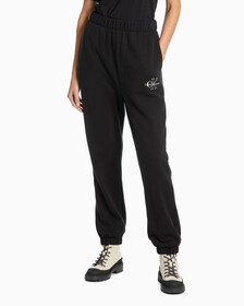 TWO TONE MONOGRAM JOGGERS, Ck Black, hi-res