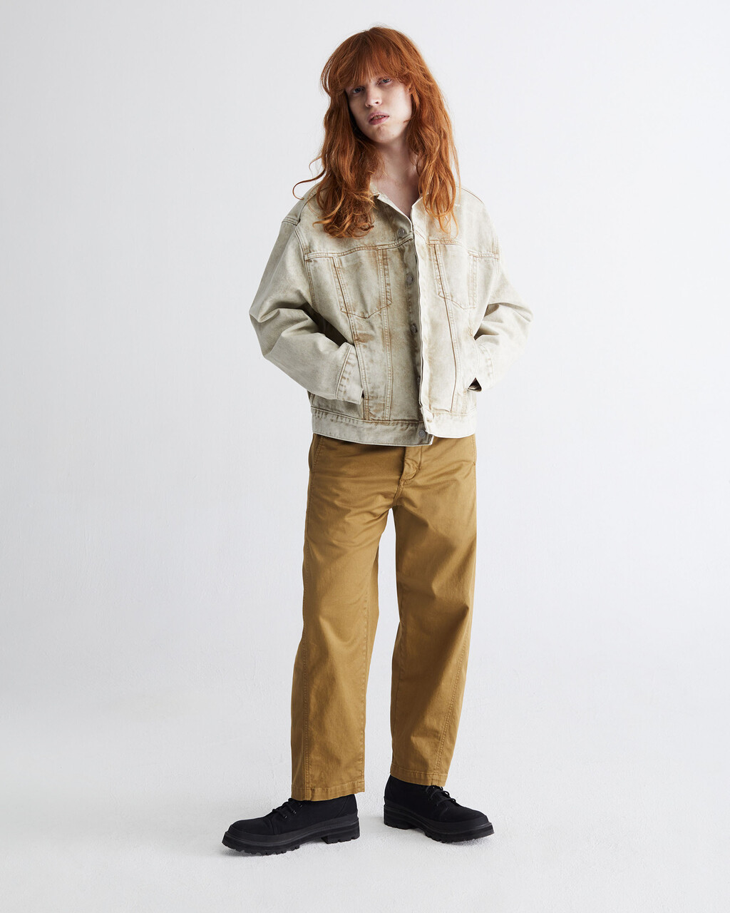 STANDARDS OVERDYED UTILITY CROPPED PANTS, OLIVE-211KCB, hi-res