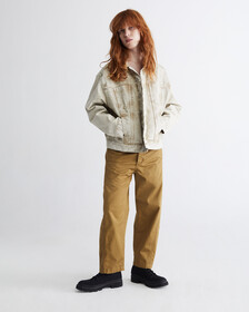 STANDARDS OVERDYED UTILITY CROPPED PANTS, OLIVE-211KCB, hi-res