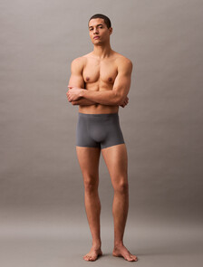 CK Black Bonded Micro Low Rise Trunks, Shark, hi-res