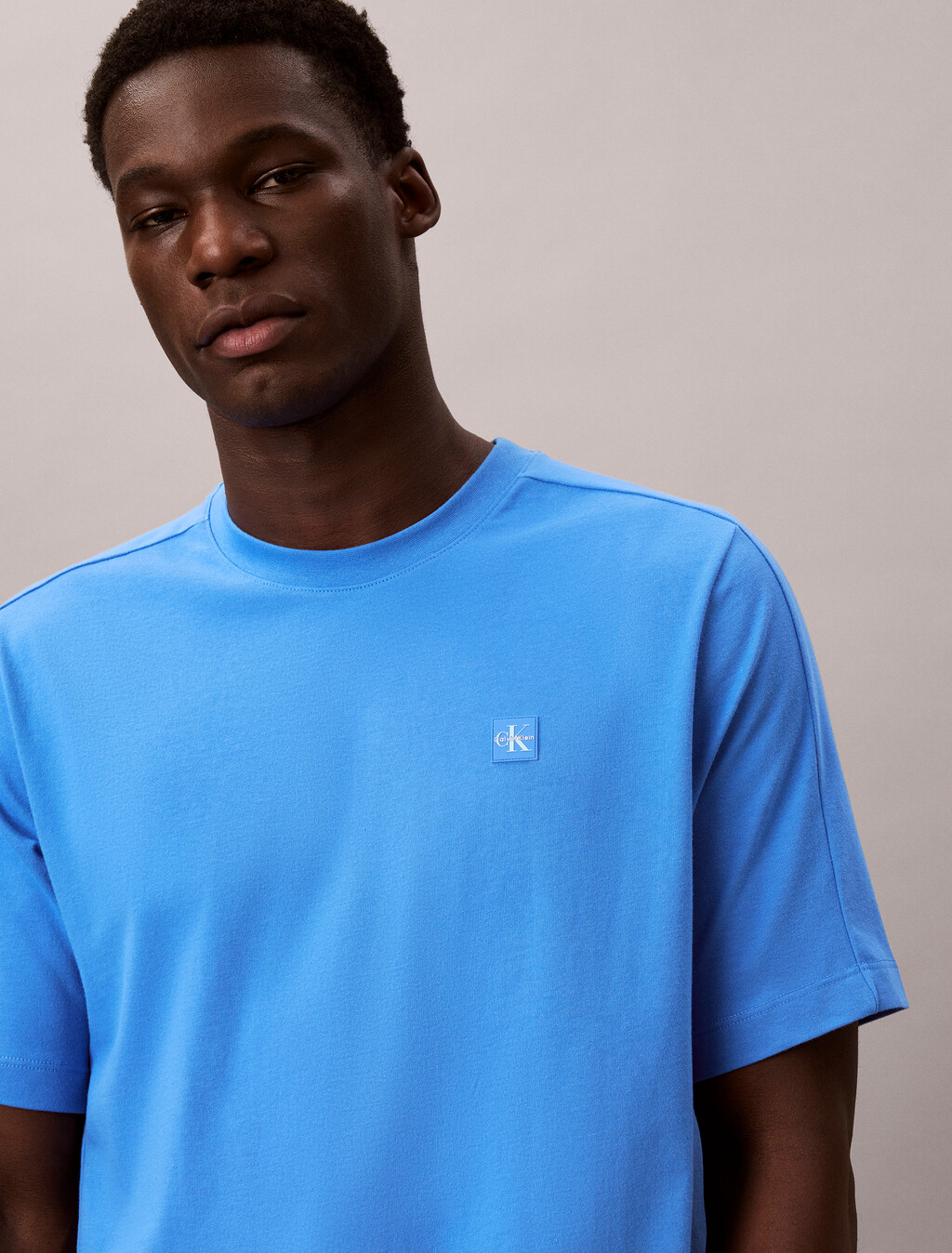 Performance Cotton Blend Gym T-shirt, Aegean Ocean, hi-res