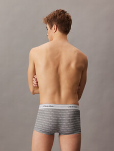 Icon Cotton Stretch Limited Edition Low Rise Trunk, CORE LOGO_GREY HEATHER, hi-res