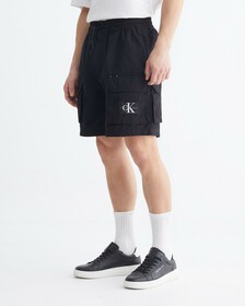 ICONIC UTILITY MULTI-POCKET CARGO SHORTS, Ck Black, hi-res